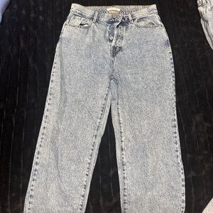 High rise straight jean